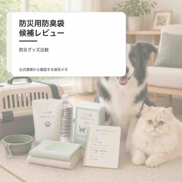 防災用の消臭袋