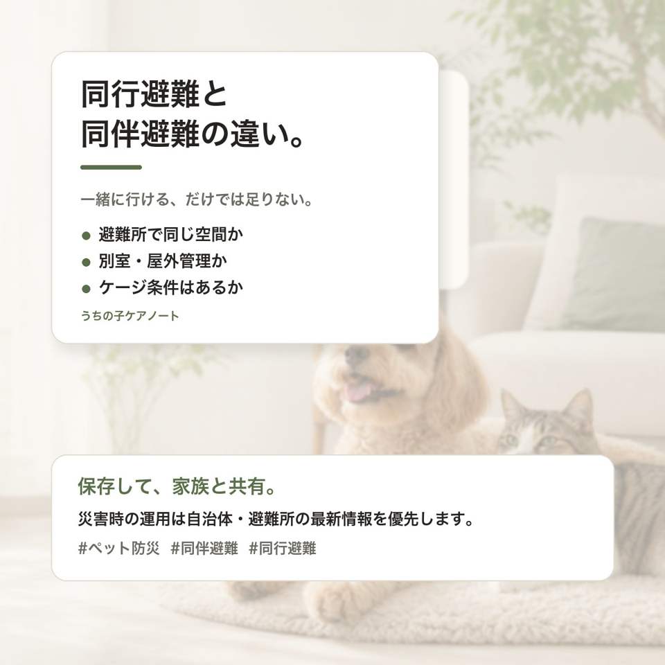 同伴避難の違いを確認する保存画像