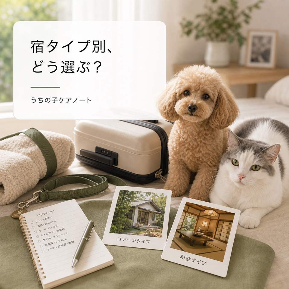 宿泊マナー用品の確認イメージ