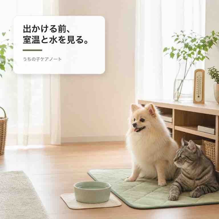 猛暑の外出前