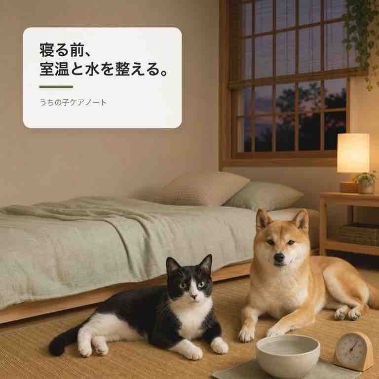 夏の寝る前