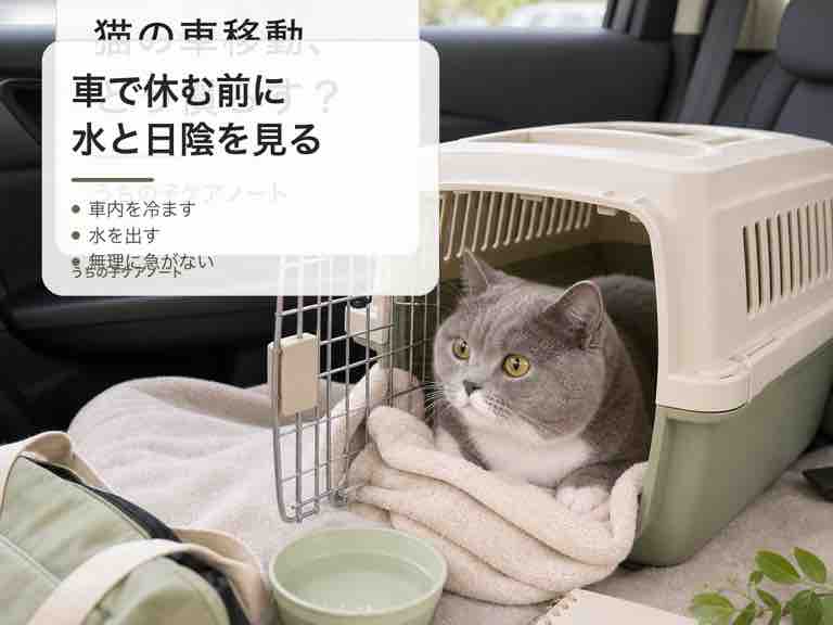 車での休憩の保存用画像