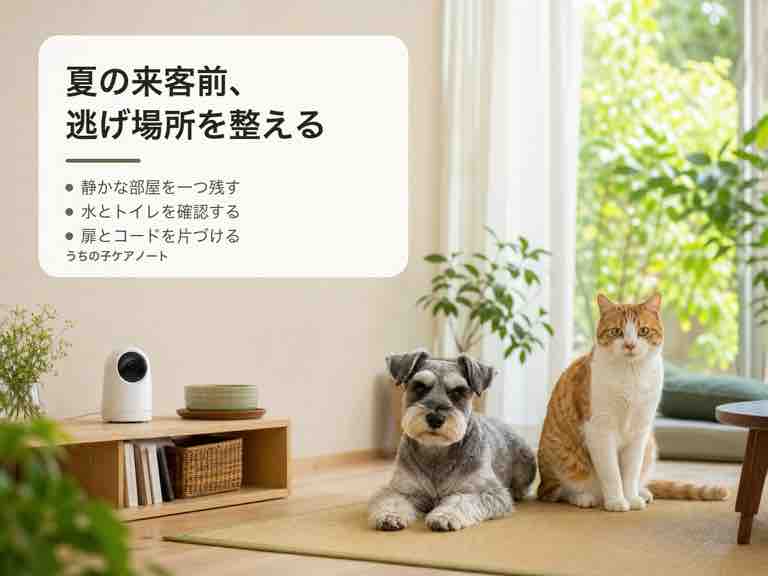 夏の来客前