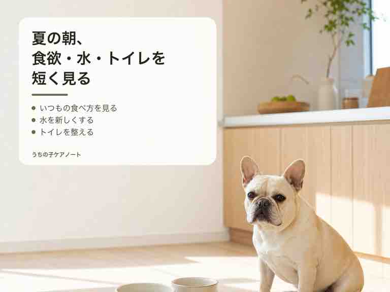 夏の朝の保存用画像