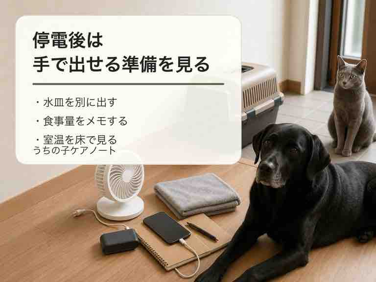 停電後の保存用画像