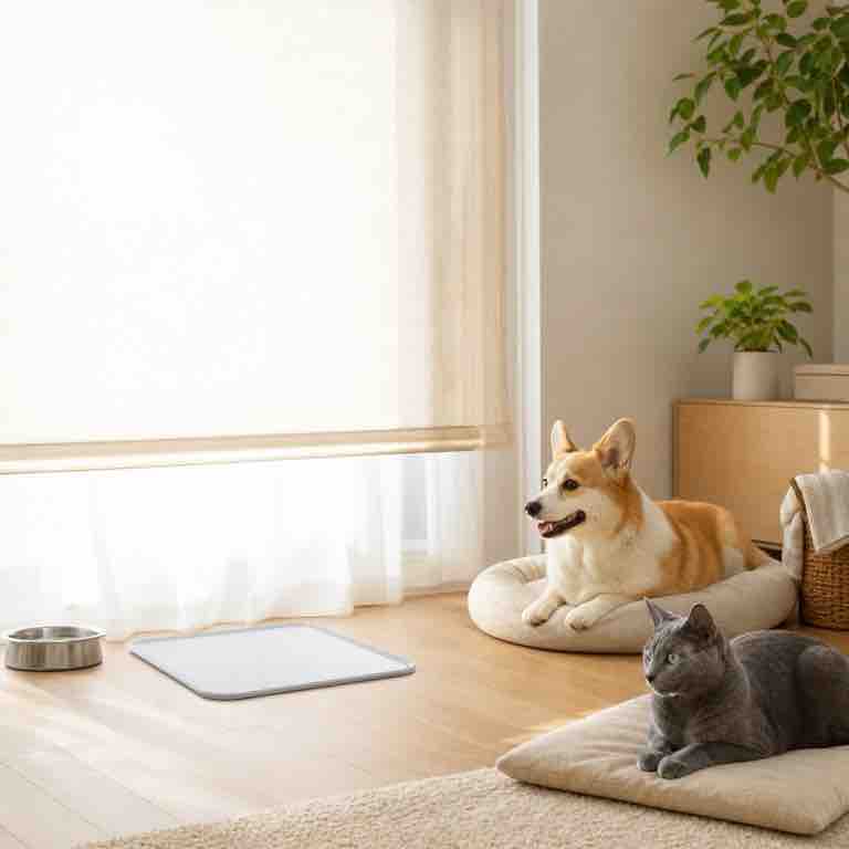 日差しと床