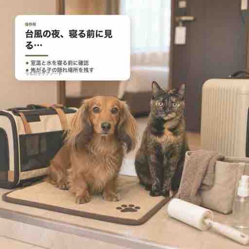 台風の夜の保存用画像
