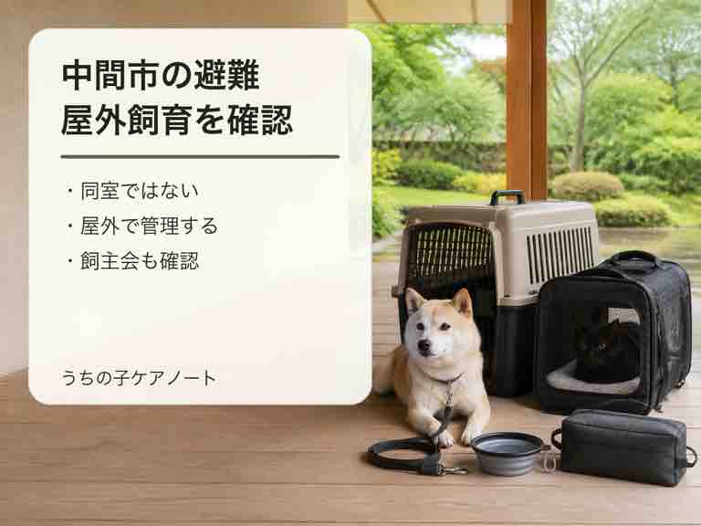 中間市のペット同行避難|屋外飼育・飼主会・分散避難【2026年版】